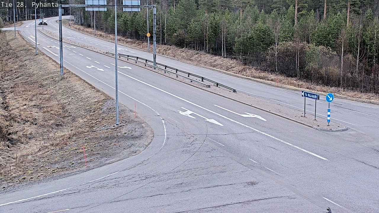 Kelikamerat Kuva Tie 28 Pyhäntä, Pyhäntä, Pohjois-Pohjanmaa