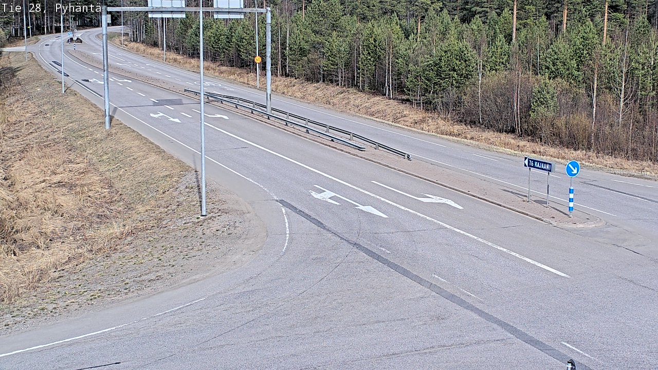 Kelikamerat Kuva Tie 28 Pyhäntä, Pyhäntä, Pohjois-Pohjanmaa