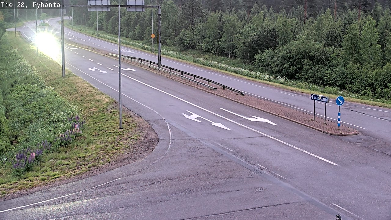 Kelikamerat Kuva Tie 28 Pyhäntä, Pyhäntä, Pohjois-Pohjanmaa