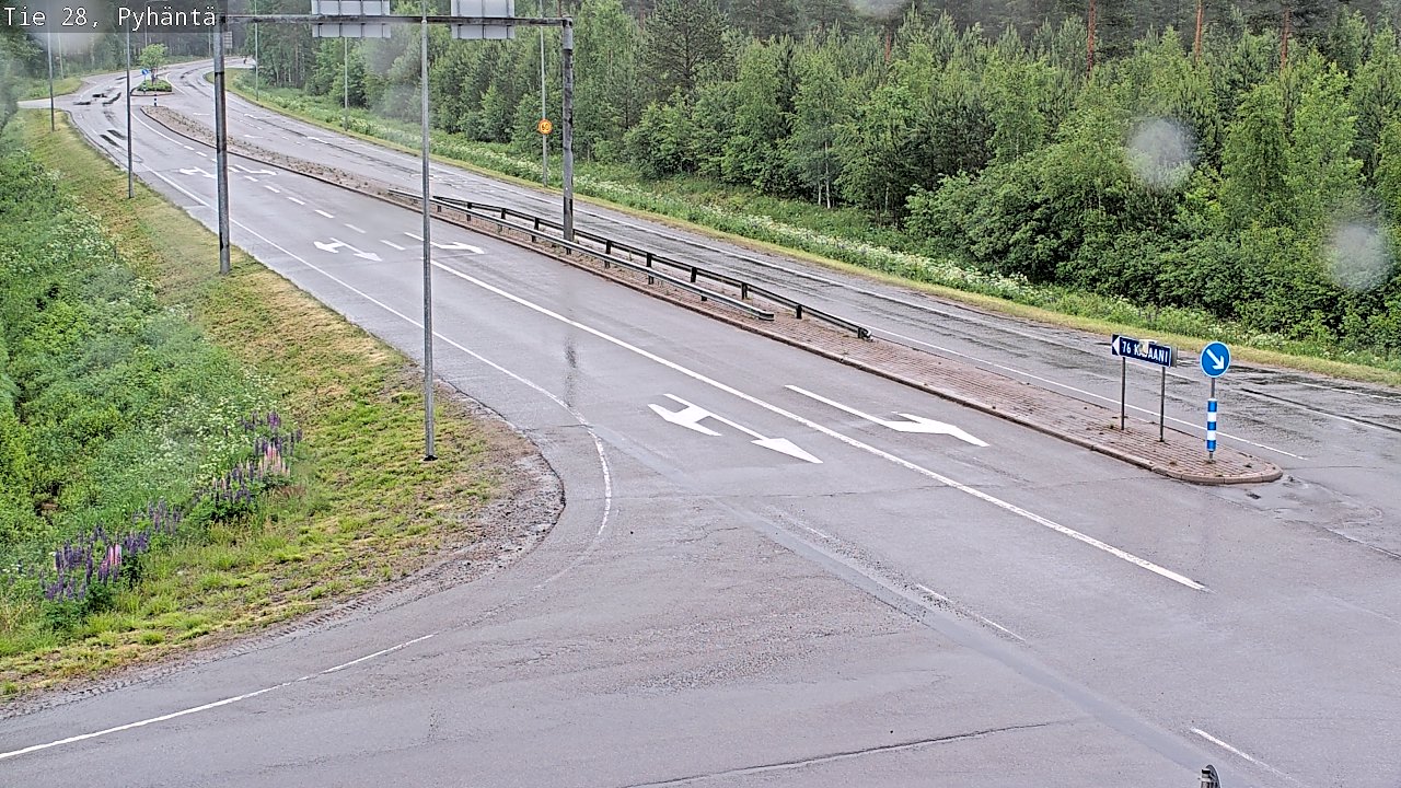 Kelikamerat Kuva Tie 28 Pyhäntä, Pyhäntä, Pohjois-Pohjanmaa