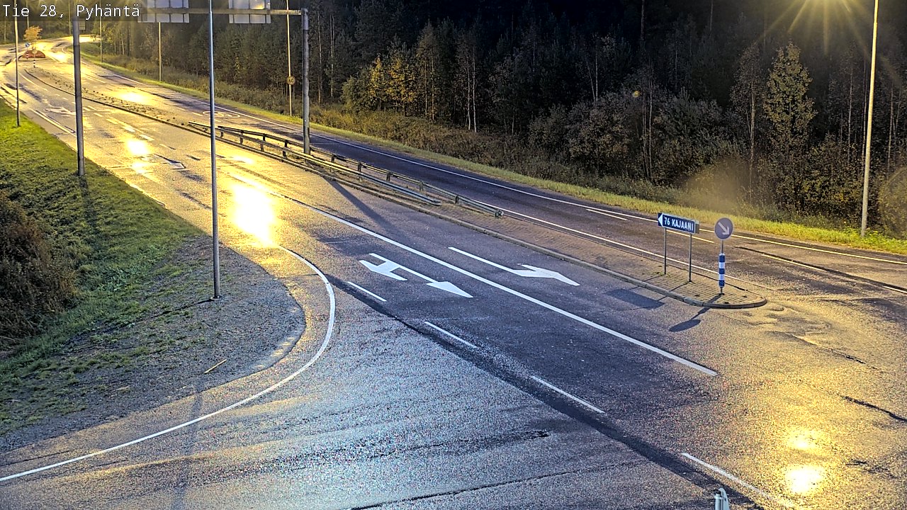 Kelikamerat Kuva Tie 28 Pyhäntä, Pyhäntä, Pohjois-Pohjanmaa