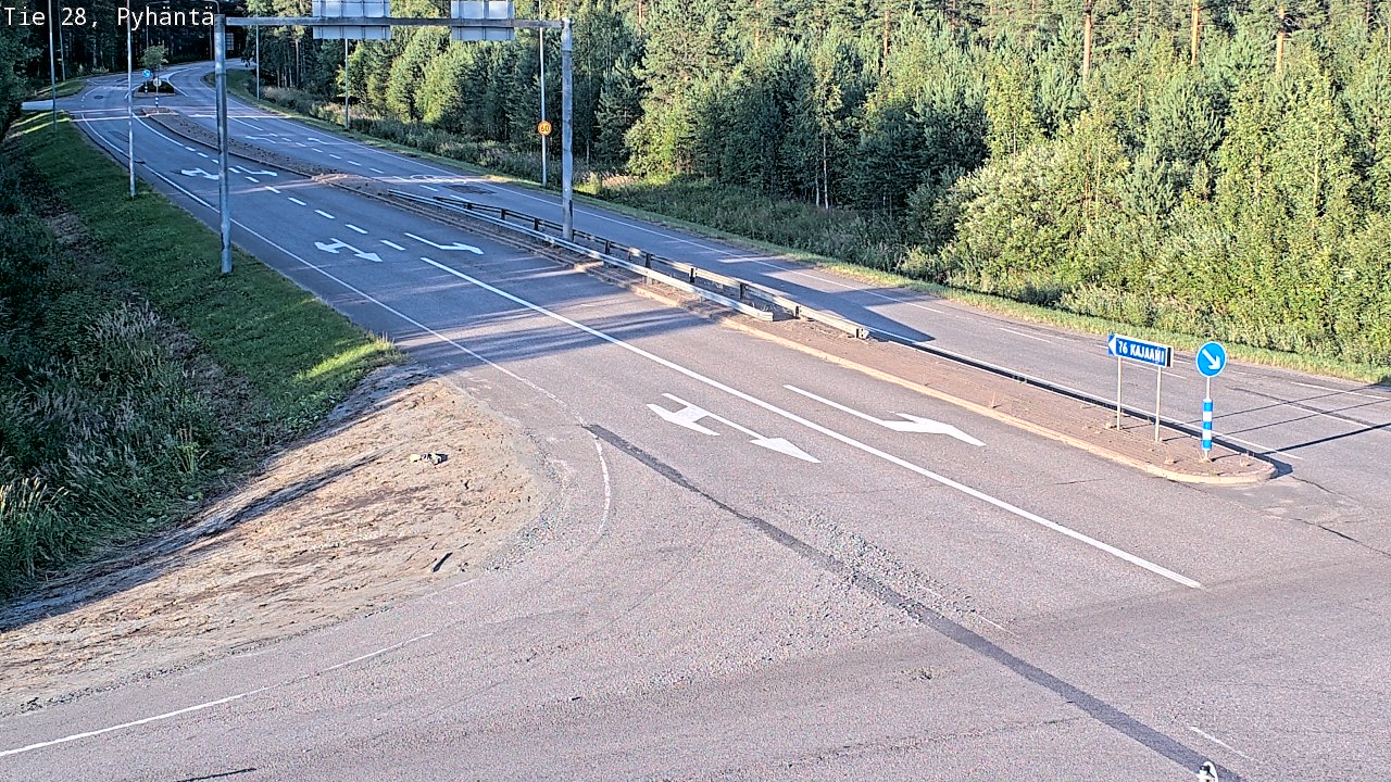 Kelikamerat Kuva Tie 28 Pyhäntä, Pyhäntä, Pohjois-Pohjanmaa