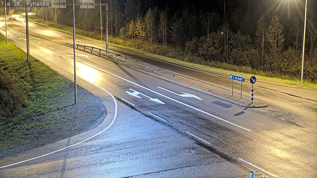 Kelikamerat Kuva Tie 28 Pyhäntä, Pyhäntä, Pohjois-Pohjanmaa