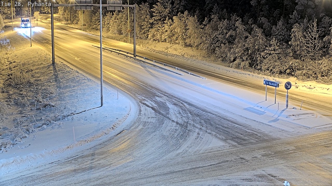 Weather Camera Image Road 28 Pyhäntä, Pyhäntä, Pohjois-Pohjanmaa