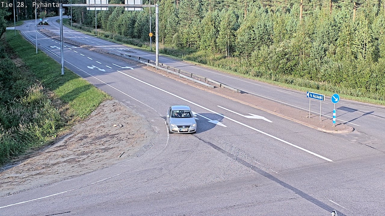 Kelikamerat Kuva Tie 28 Pyhäntä, Pyhäntä, Pohjois-Pohjanmaa
