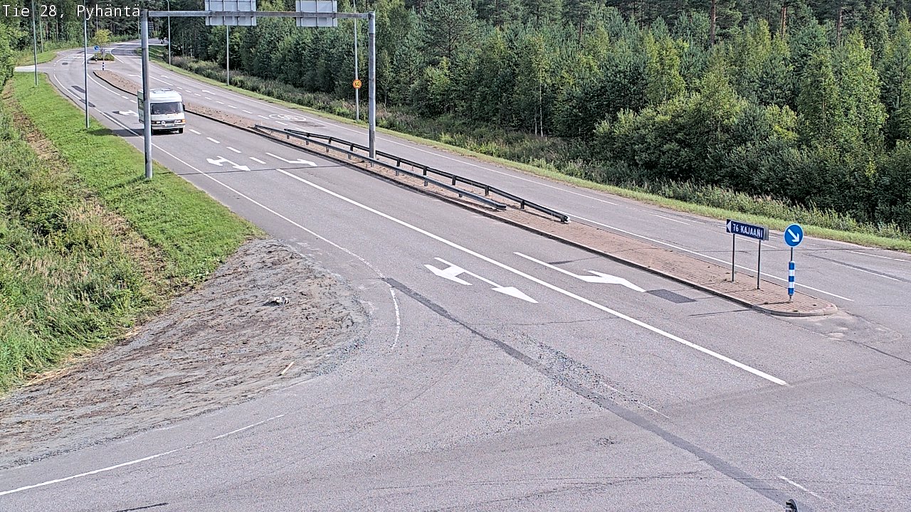 Kelikamerat Kuva Tie 28 Pyhäntä, Pyhäntä, Pohjois-Pohjanmaa