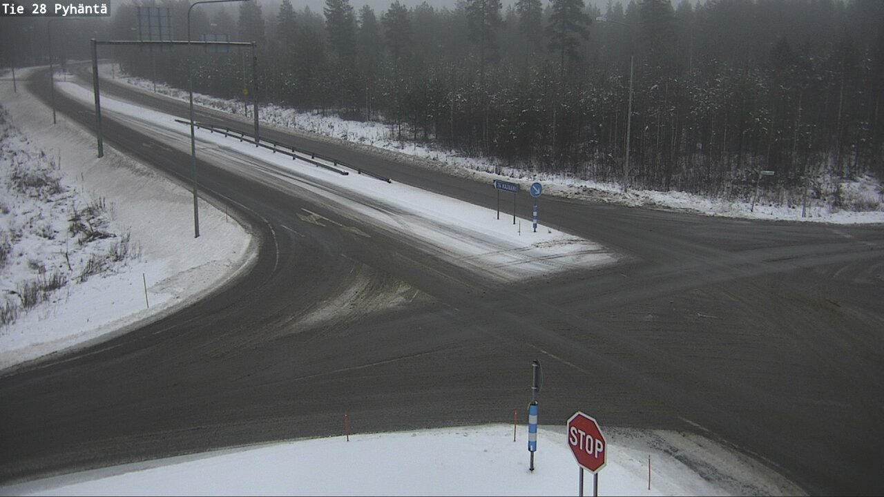 Weather Camera Image Road 28 Pyhäntä, Pyhäntä, Pohjois-Pohjanmaa