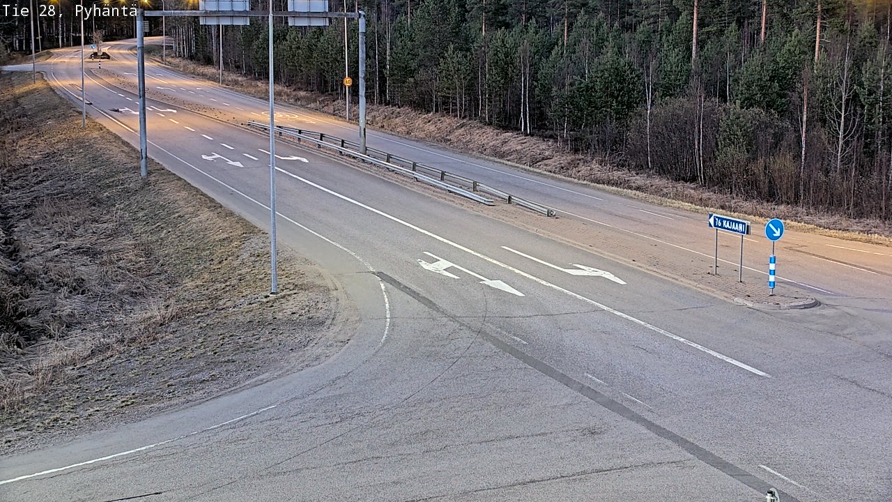 Kelikamerat Kuva Tie 28 Pyhäntä, Pyhäntä, Pohjois-Pohjanmaa