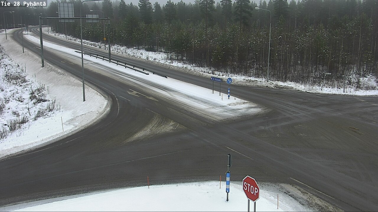 Weather Camera Image Road 28 Pyhäntä, Pyhäntä, Pohjois-Pohjanmaa