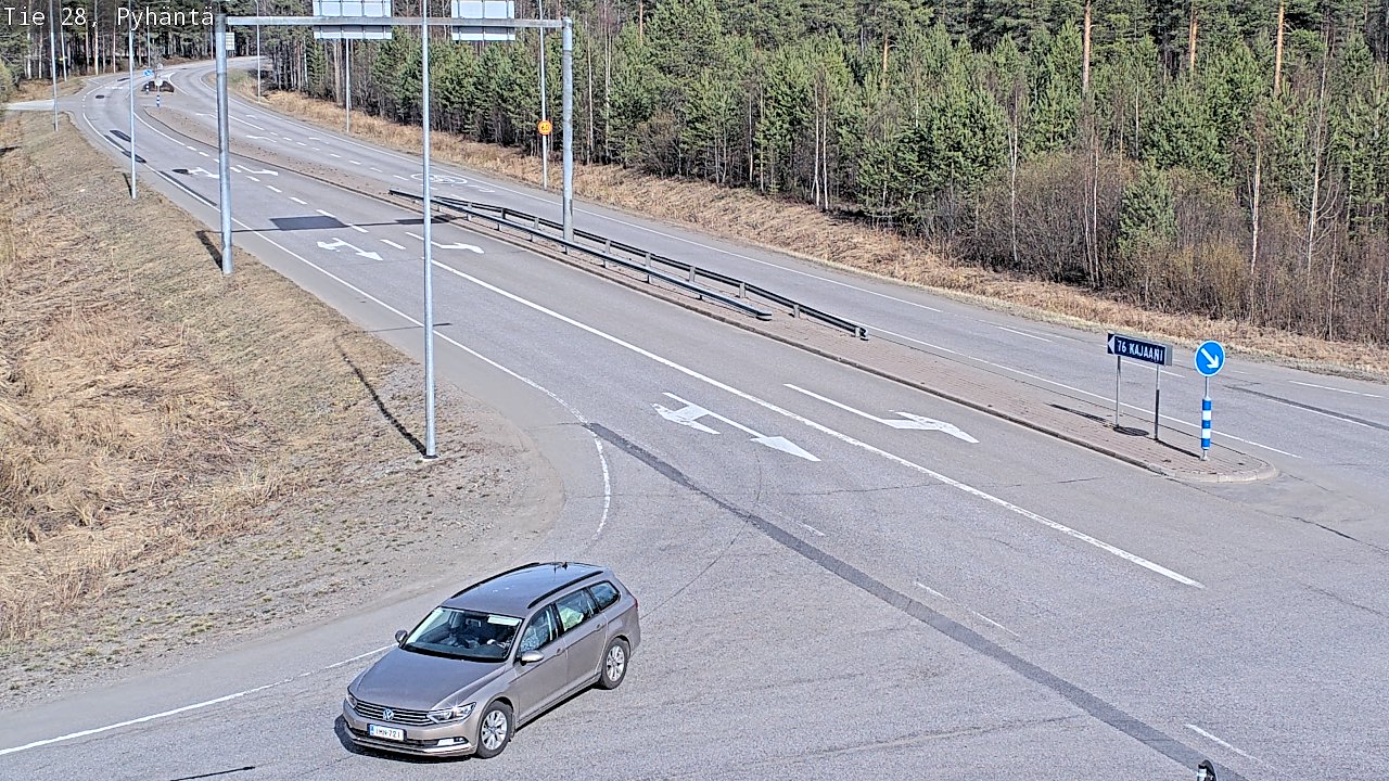 Kelikamerat Kuva Tie 28 Pyhäntä, Pyhäntä, Pohjois-Pohjanmaa