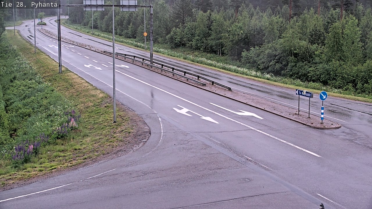 Kelikamerat Kuva Tie 28 Pyhäntä, Pyhäntä, Pohjois-Pohjanmaa