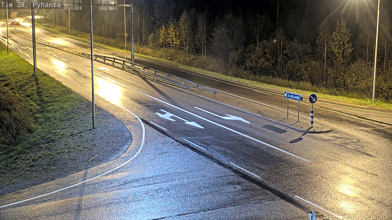 Kelikamerat Kuva Tie 28 Pyhäntä, Pyhäntä, Pohjois-Pohjanmaa
