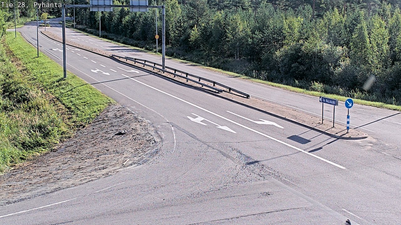 Kelikamerat Kuva Tie 28 Pyhäntä, Pyhäntä, Pohjois-Pohjanmaa