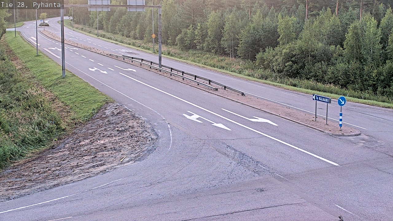 Kelikamerat Kuva Tie 28 Pyhäntä, Pyhäntä, Pohjois-Pohjanmaa