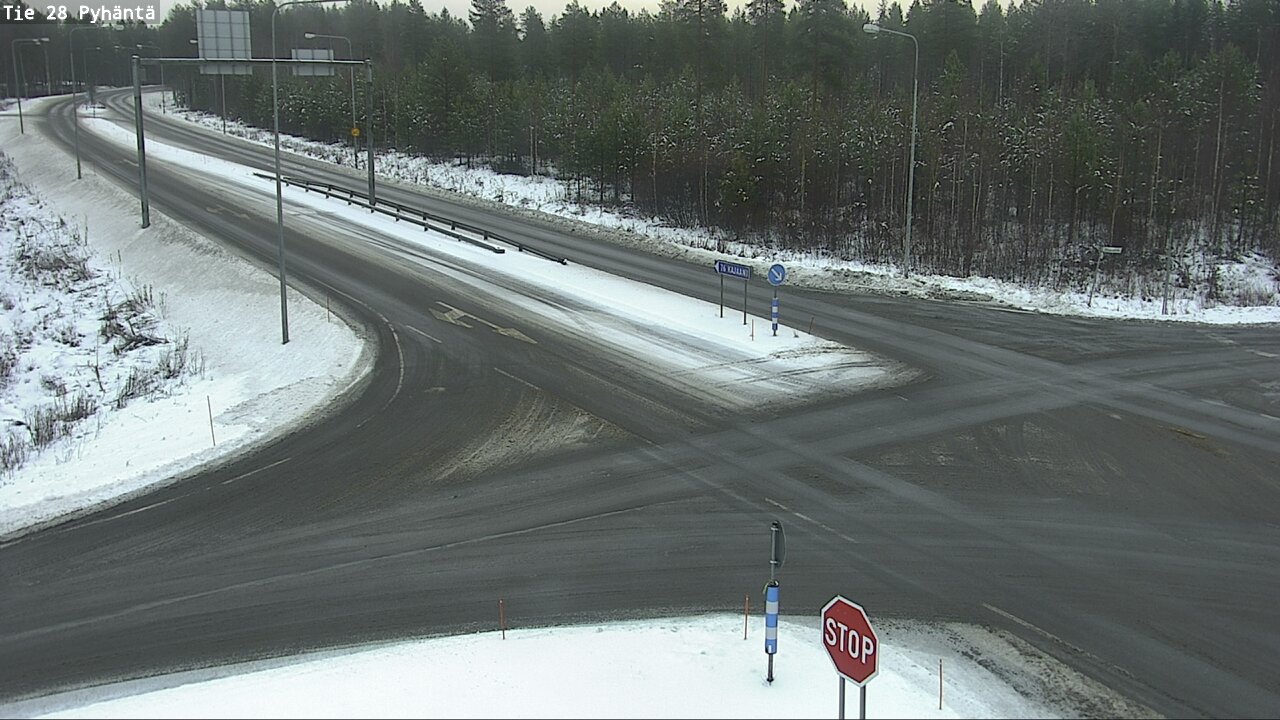 Weather Camera Image Väg 28 Pyhäntä, Pyhäntä, Pohjois-Pohjanmaa