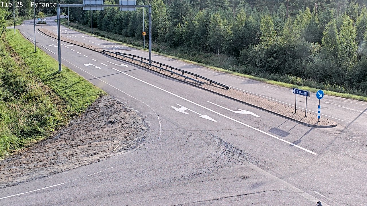 Kelikamerat Kuva Tie 28 Pyhäntä, Pyhäntä, Pohjois-Pohjanmaa