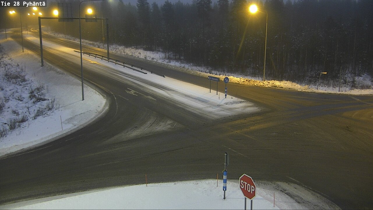 Weather Camera Image Road 28 Pyhäntä, Pyhäntä, Pohjois-Pohjanmaa