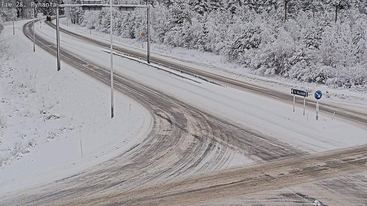 Weather Camera Image Road 28 Pyhäntä, Pyhäntä, Pohjois-Pohjanmaa