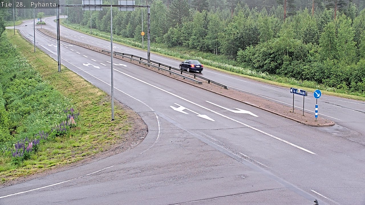 Kelikamerat Kuva Tie 28 Pyhäntä, Pyhäntä, Pohjois-Pohjanmaa