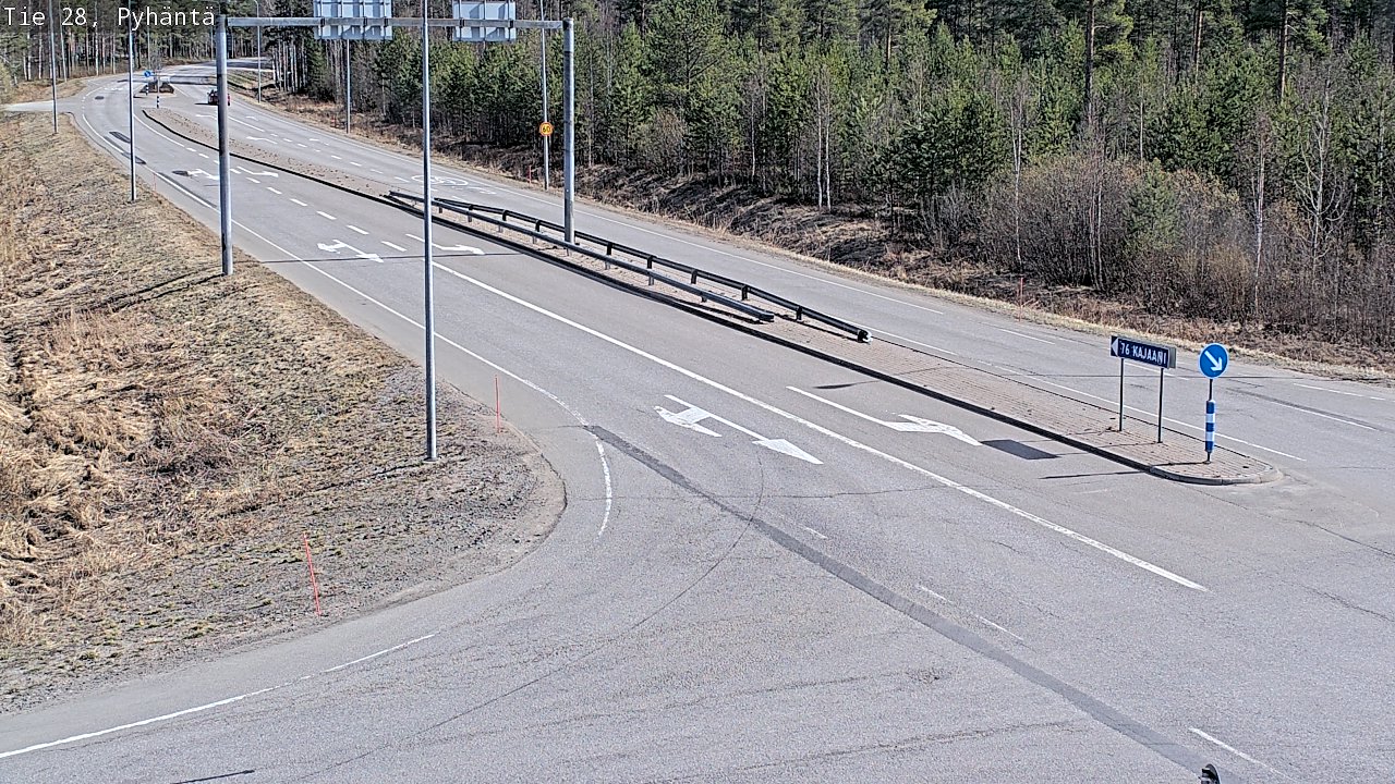 Kelikamerat Kuva Tie 28 Pyhäntä, Pyhäntä, Pohjois-Pohjanmaa