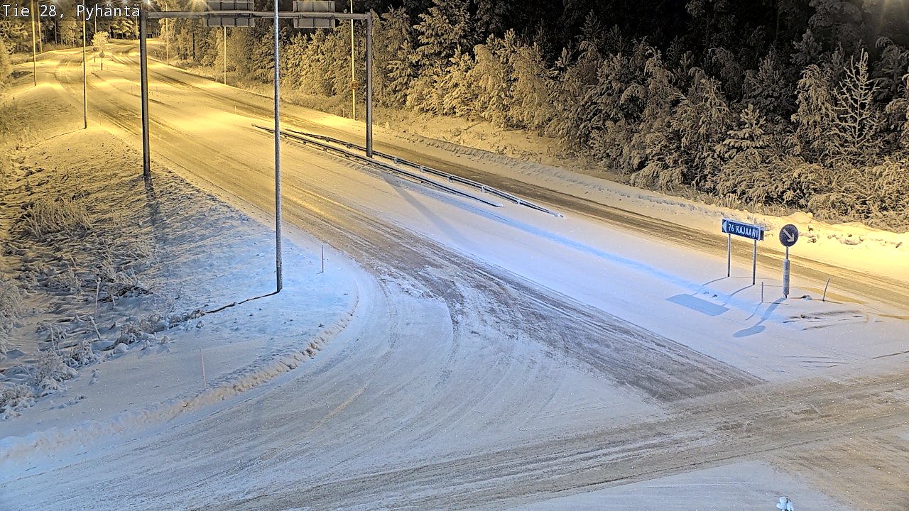 Weather Camera Image Road 28 Pyhäntä, Pyhäntä, Pohjois-Pohjanmaa
