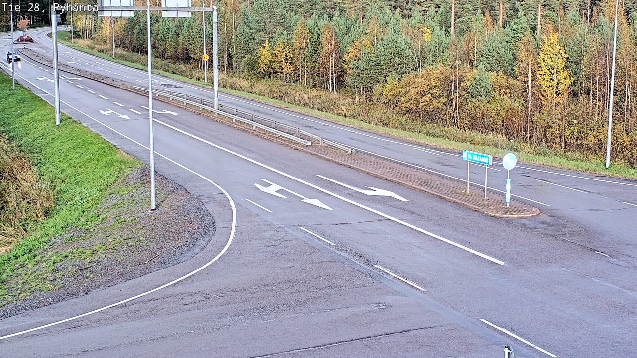 Kelikamerat Kuva Tie 28 Pyhäntä, Pyhäntä, Pohjois-Pohjanmaa