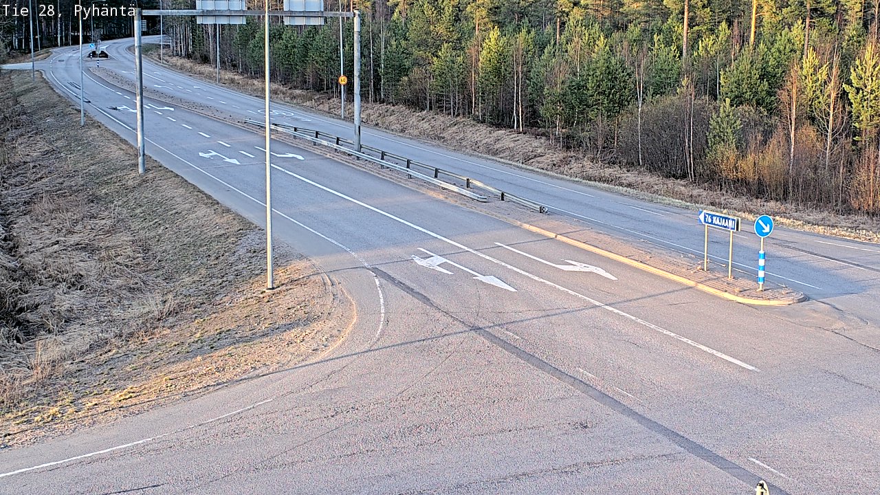 Kelikamerat Kuva Tie 28 Pyhäntä, Pyhäntä, Pohjois-Pohjanmaa