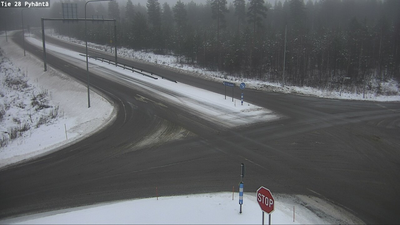Weather Camera Image Road 28 Pyhäntä, Pyhäntä, Pohjois-Pohjanmaa