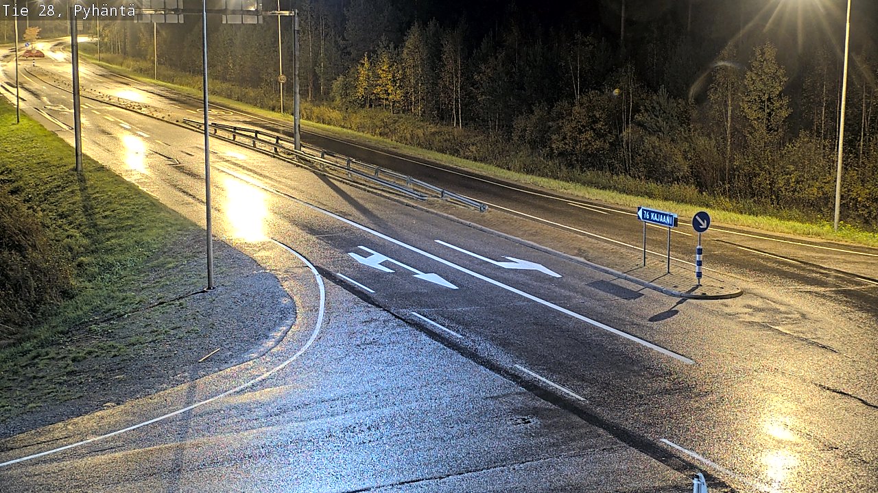 Kelikamerat Kuva Tie 28 Pyhäntä, Pyhäntä, Pohjois-Pohjanmaa