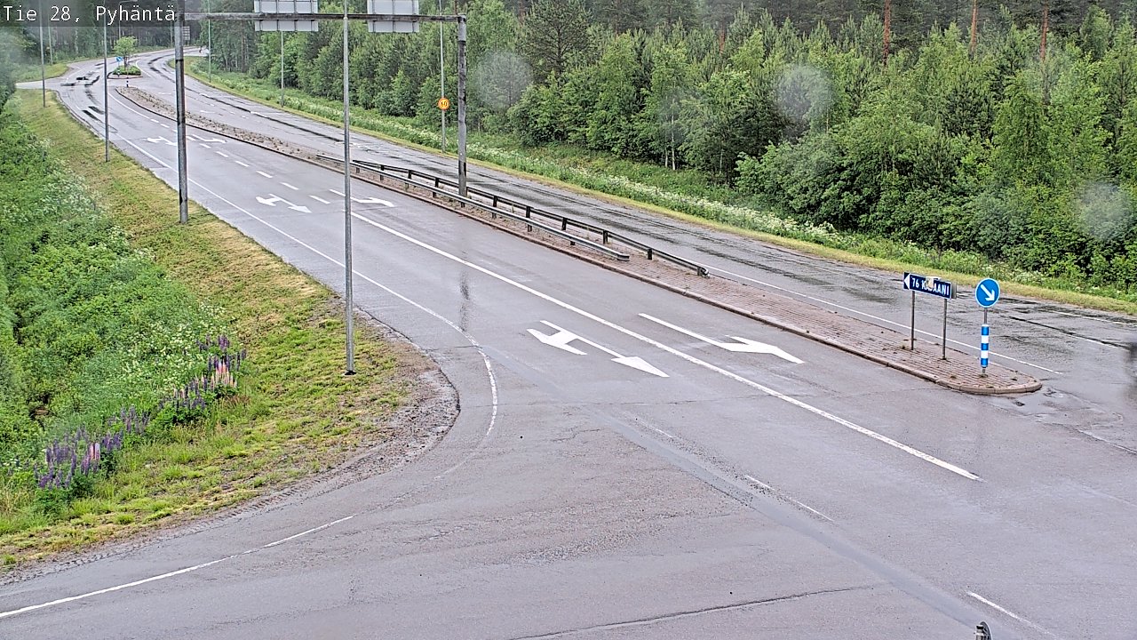 Kelikamerat Kuva Tie 28 Pyhäntä, Pyhäntä, Pohjois-Pohjanmaa