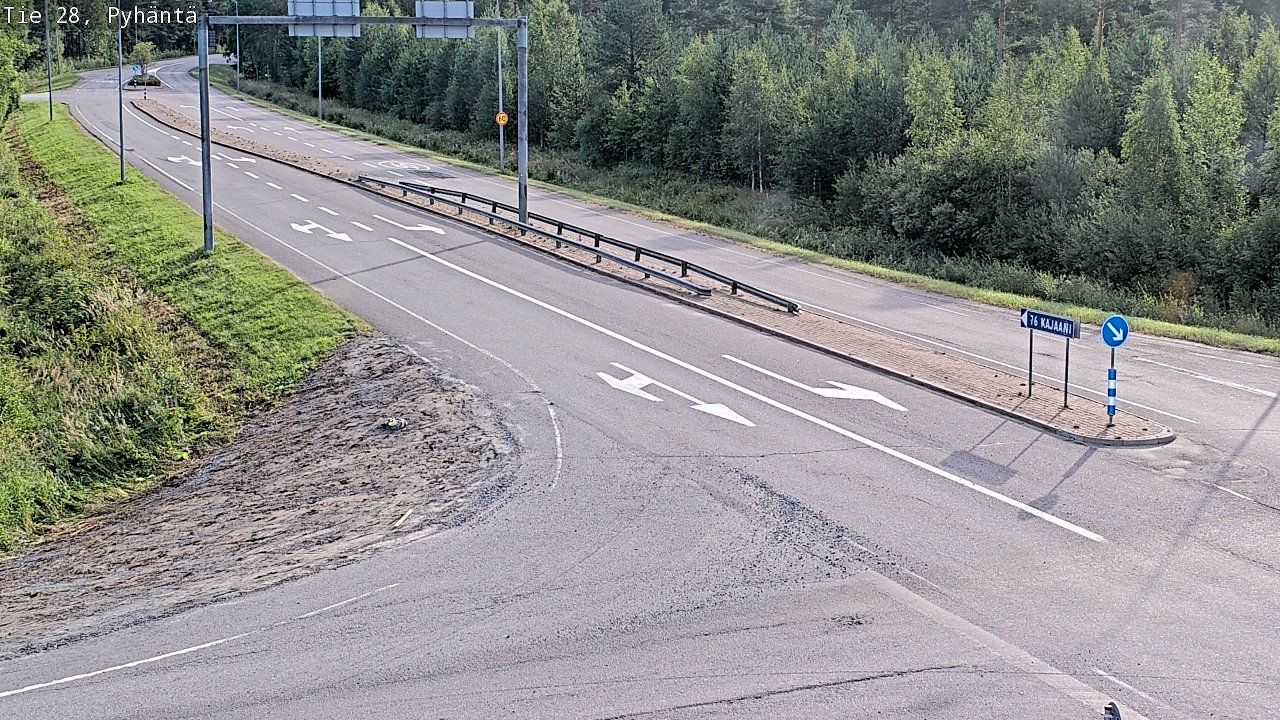 Weather Camera Image Road 28 Pyhäntä, Pyhäntä, Pohjois-Pohjanmaa