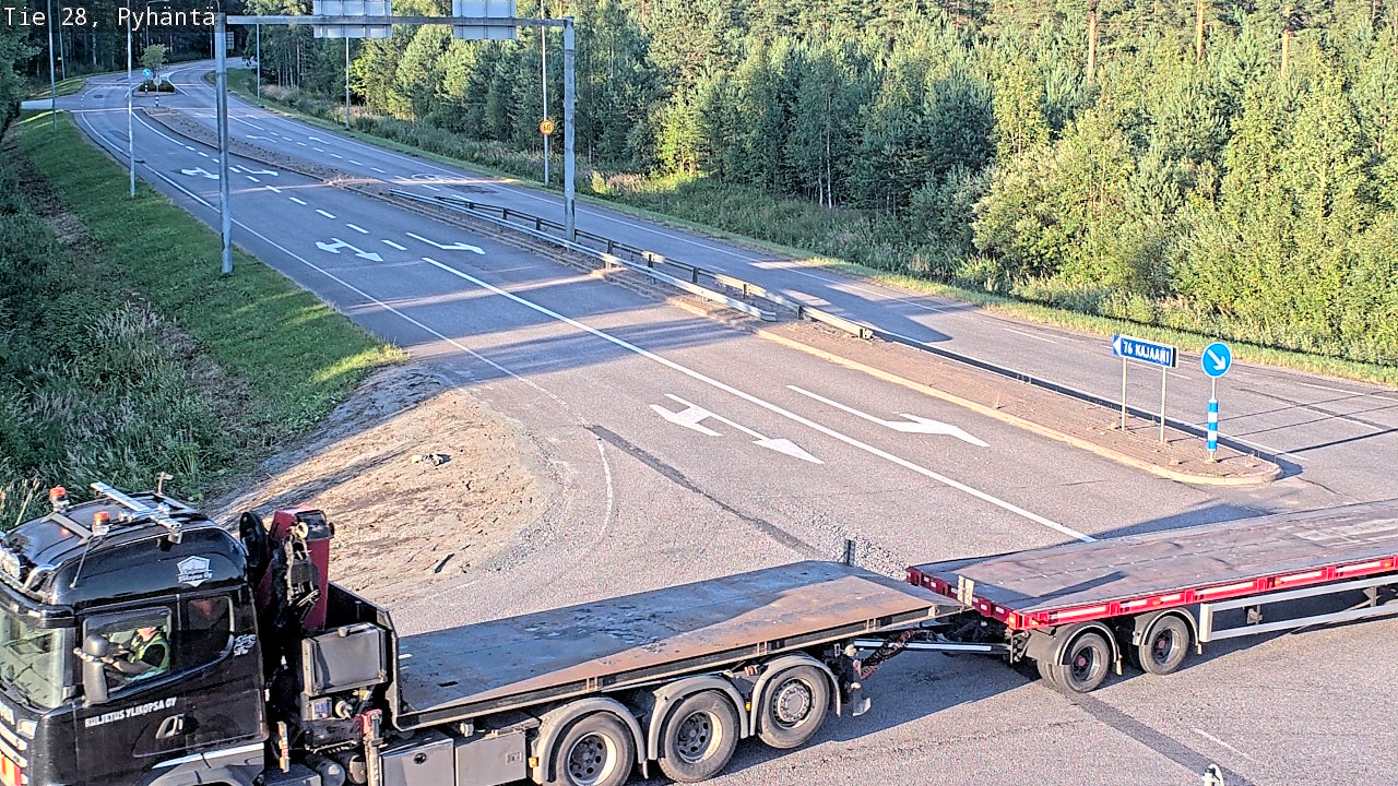 Kelikamerat Kuva Tie 28 Pyhäntä, Pyhäntä, Pohjois-Pohjanmaa