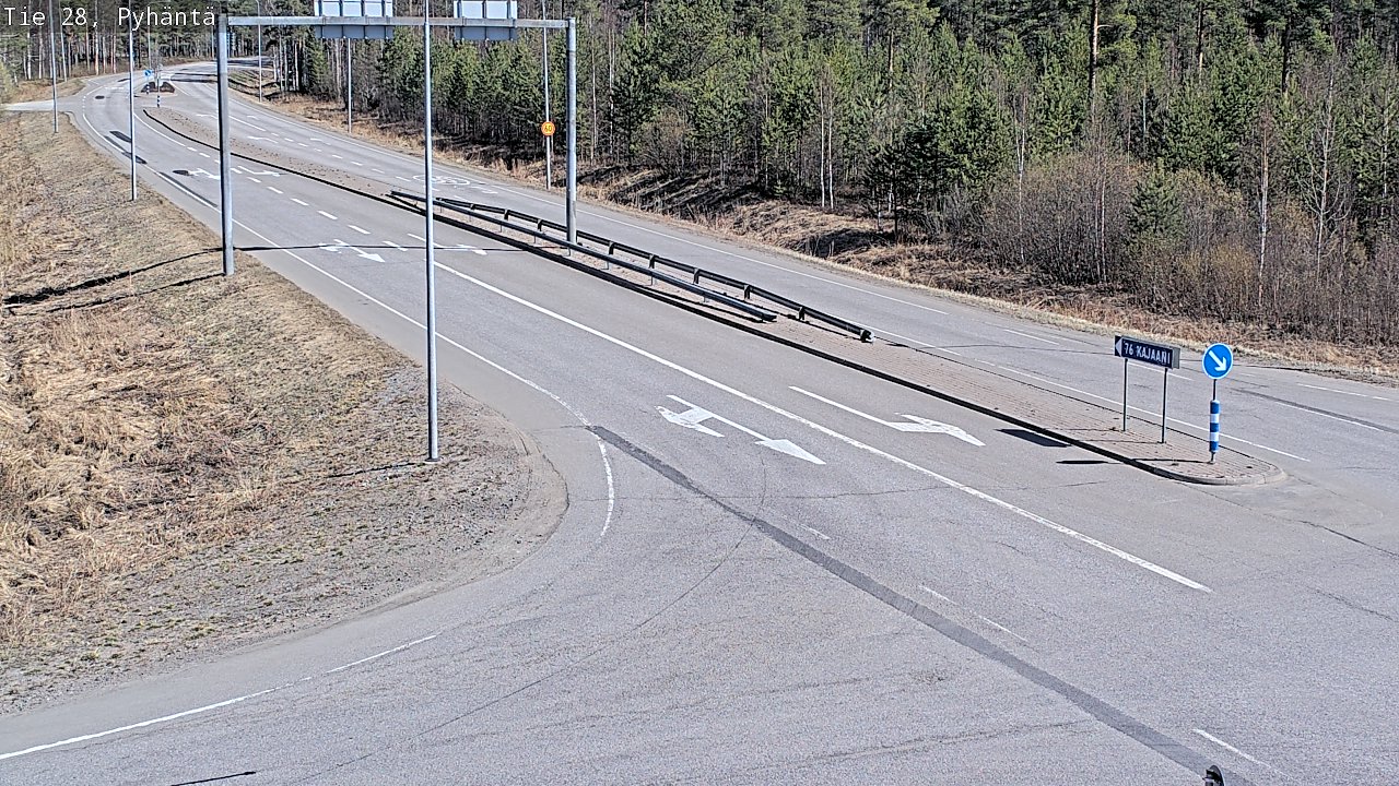 Kelikamerat Kuva Tie 28 Pyhäntä, Pyhäntä, Pohjois-Pohjanmaa