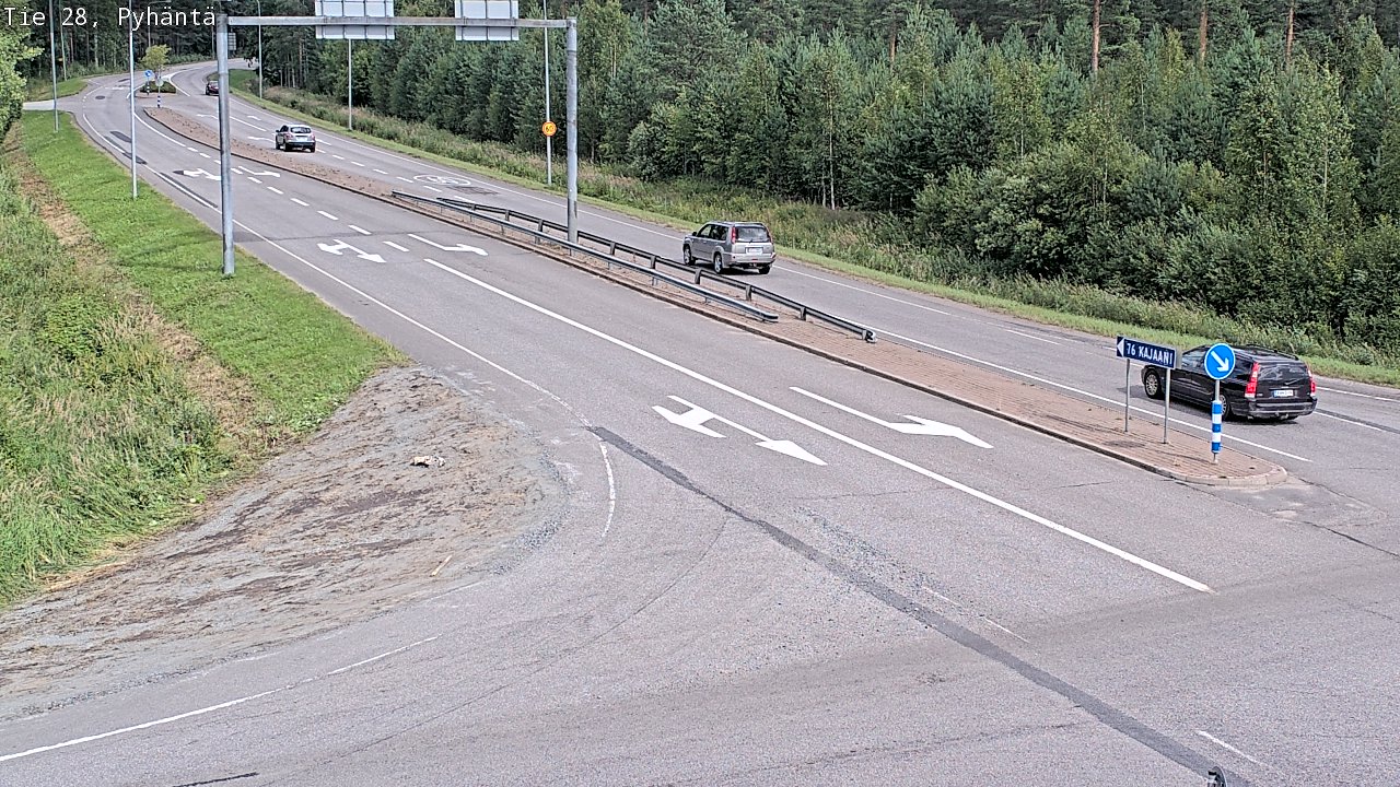 Kelikamerat Kuva Tie 28 Pyhäntä, Pyhäntä, Pohjois-Pohjanmaa