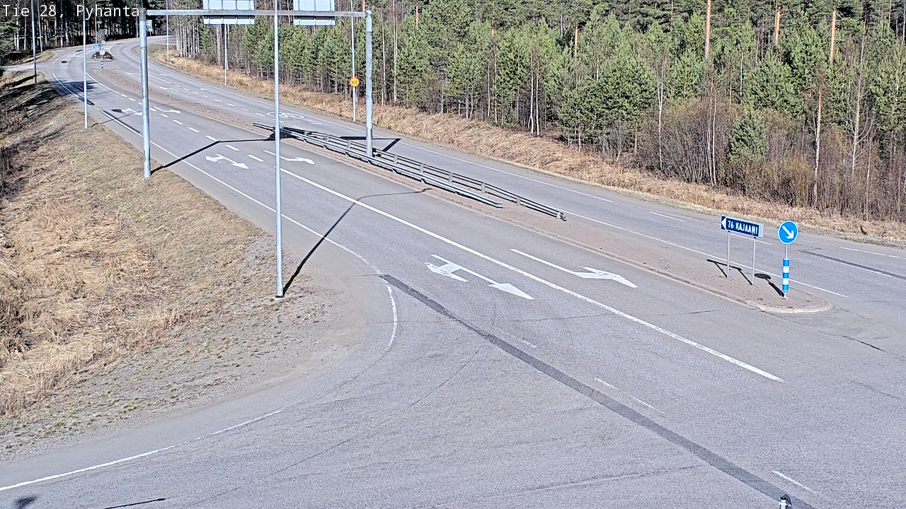 Kelikamerat Kuva Tie 28 Pyhäntä, Pyhäntä, Pohjois-Pohjanmaa