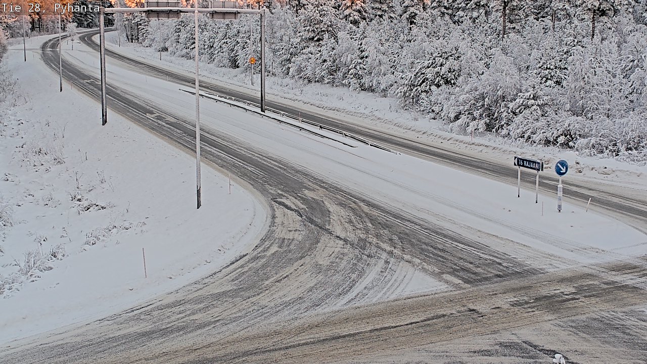 Weather Camera Image Road 28 Pyhäntä, Pyhäntä, Pohjois-Pohjanmaa