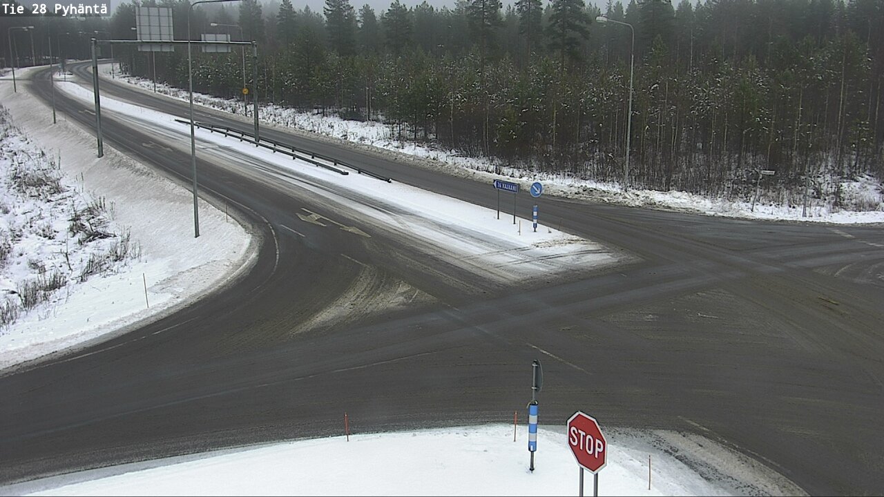 Weather Camera Image Road 28 Pyhäntä, Pyhäntä, Pohjois-Pohjanmaa