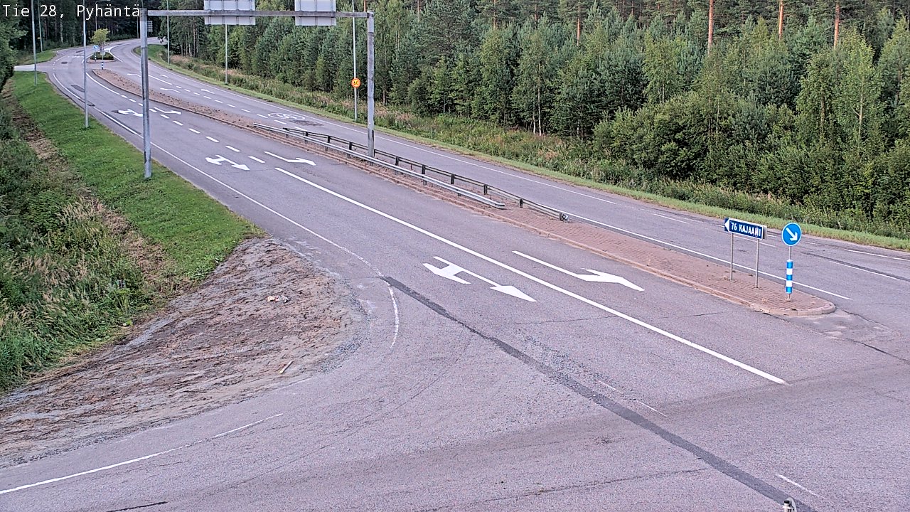 Kelikamerat Kuva Tie 28 Pyhäntä, Pyhäntä, Pohjois-Pohjanmaa