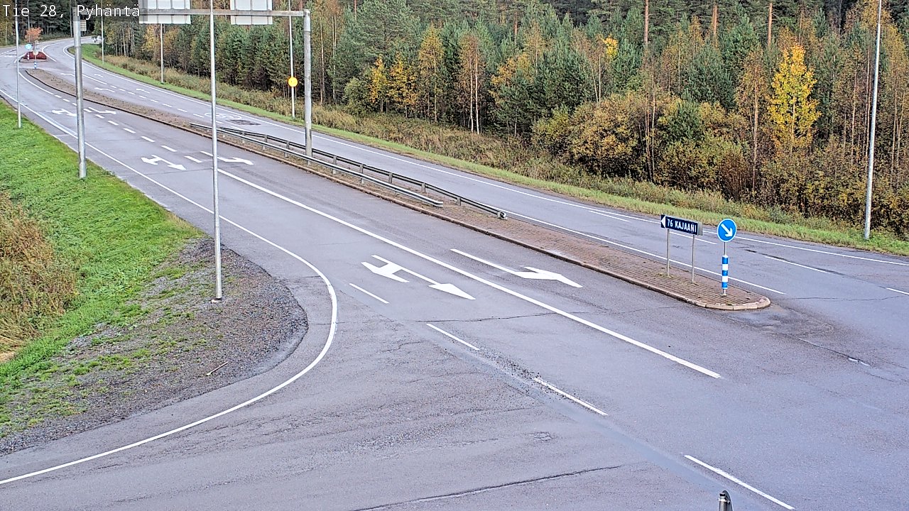 Kelikamerat Kuva Tie 28 Pyhäntä, Pyhäntä, Pohjois-Pohjanmaa