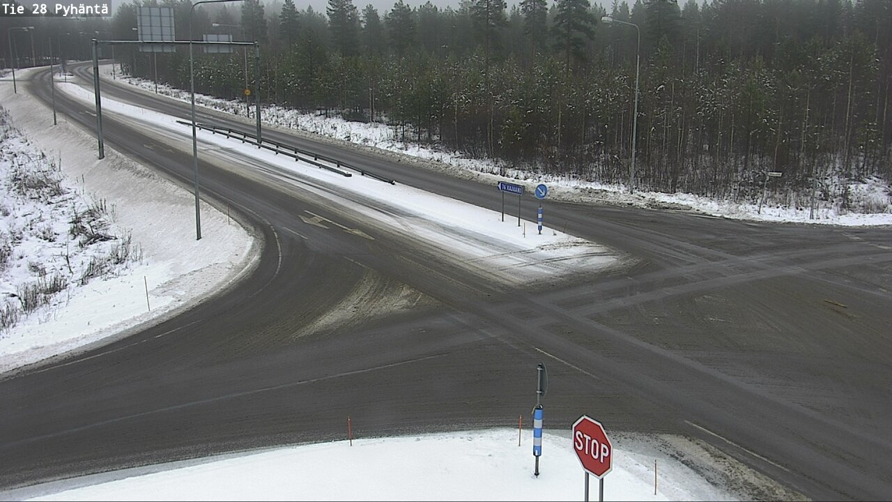 Weather Camera Image Road 28 Pyhäntä, Pyhäntä, Pohjois-Pohjanmaa