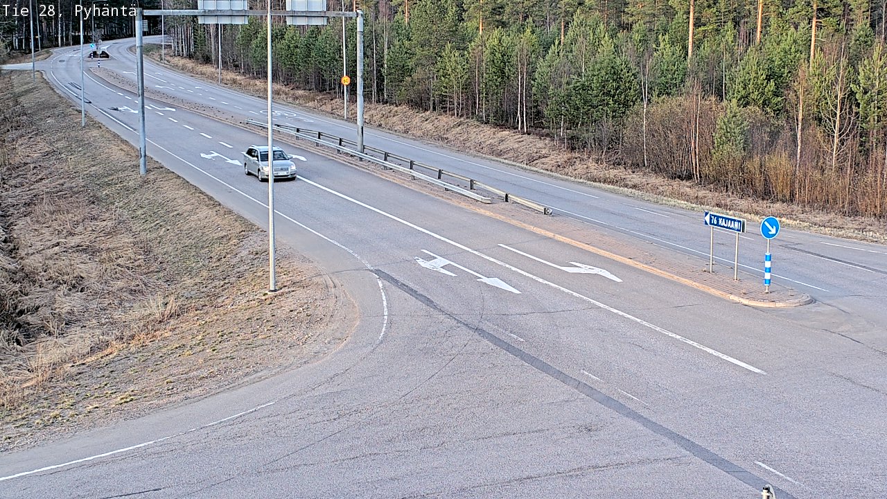Kelikamerat Kuva Tie 28 Pyhäntä, Pyhäntä, Pohjois-Pohjanmaa