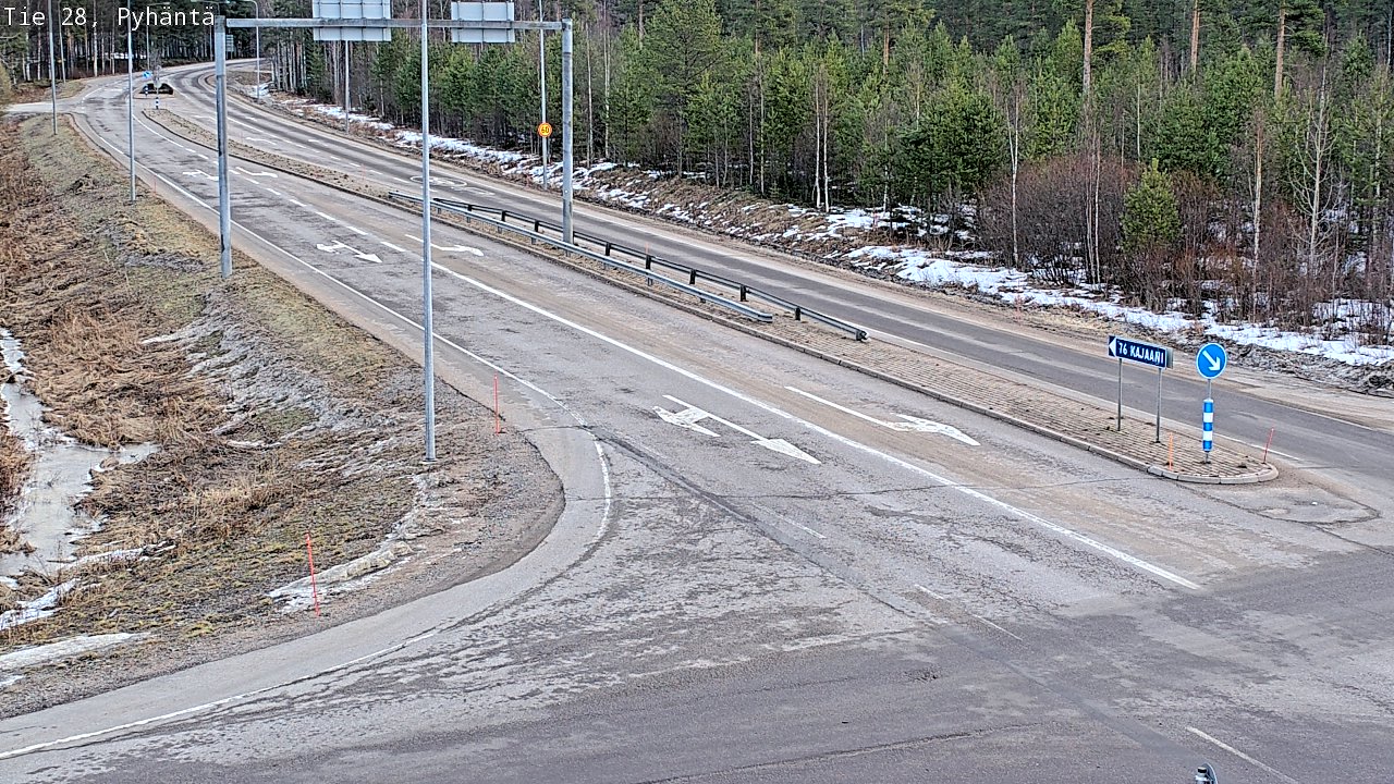 Kelikamerat Kuva Tie 28 Pyhäntä, Pyhäntä, Pohjois-Pohjanmaa