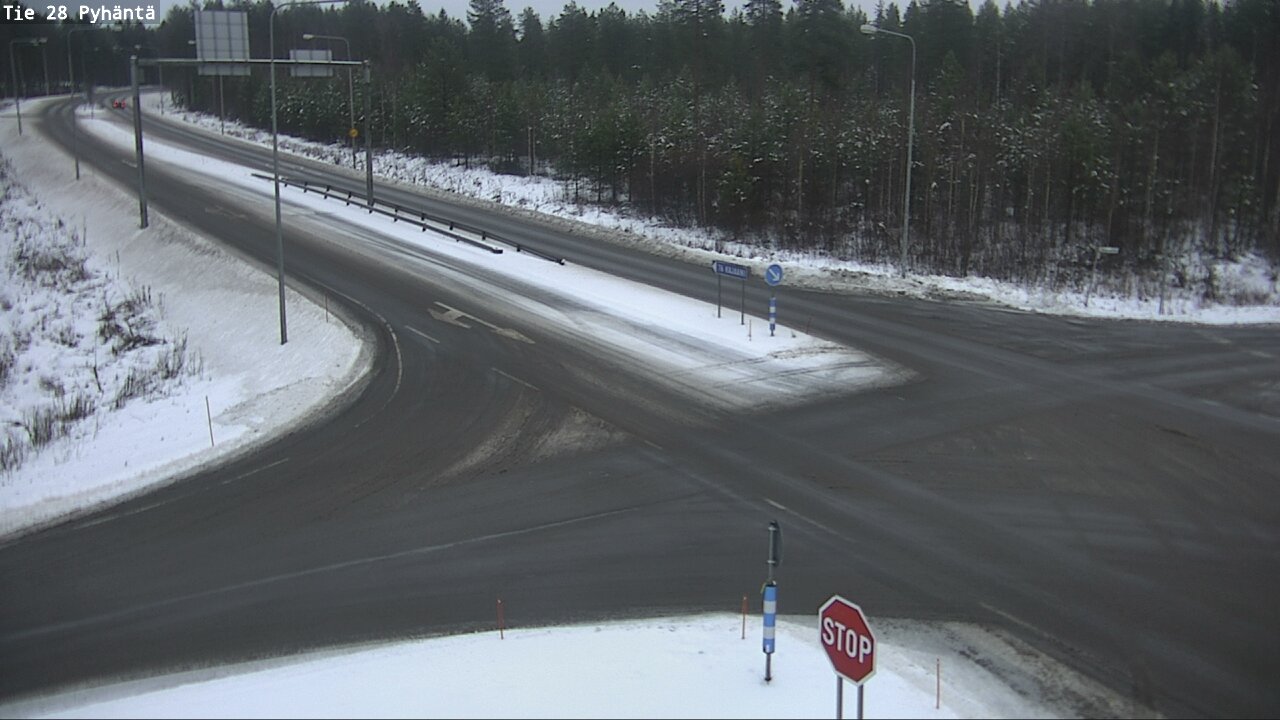 Weather Camera Image Väg 28 Pyhäntä, Pyhäntä, Pohjois-Pohjanmaa
