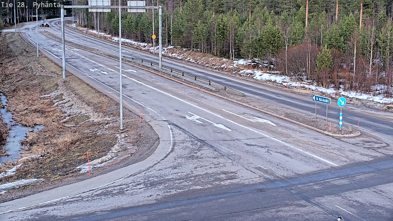 Kelikamerat Kuva Tie 28 Pyhäntä, Pyhäntä, Pohjois-Pohjanmaa