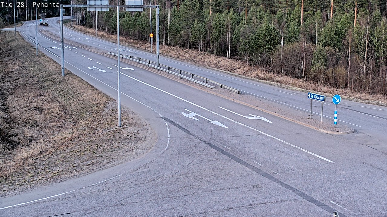 Kelikamerat Kuva Tie 28 Pyhäntä, Pyhäntä, Pohjois-Pohjanmaa