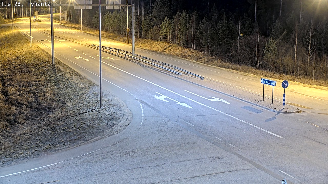 Kelikamerat Kuva Tie 28 Pyhäntä, Pyhäntä, Pohjois-Pohjanmaa
