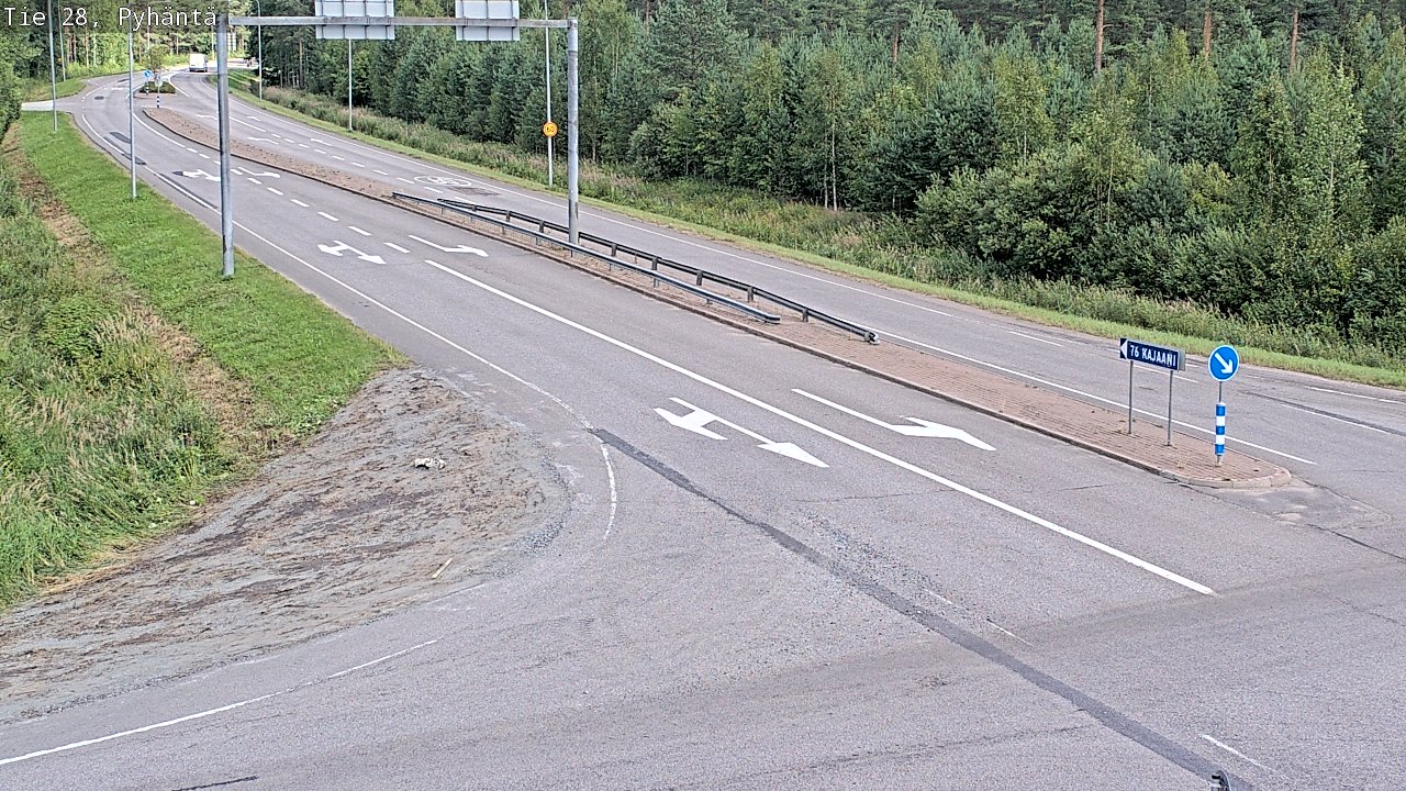 Kelikamerat Kuva Tie 28 Pyhäntä, Pyhäntä, Pohjois-Pohjanmaa