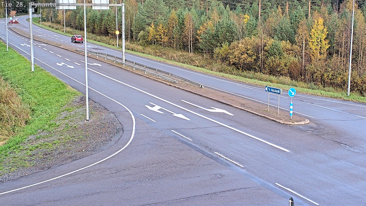 Kelikamerat Kuva Tie 28 Pyhäntä, Pyhäntä, Pohjois-Pohjanmaa