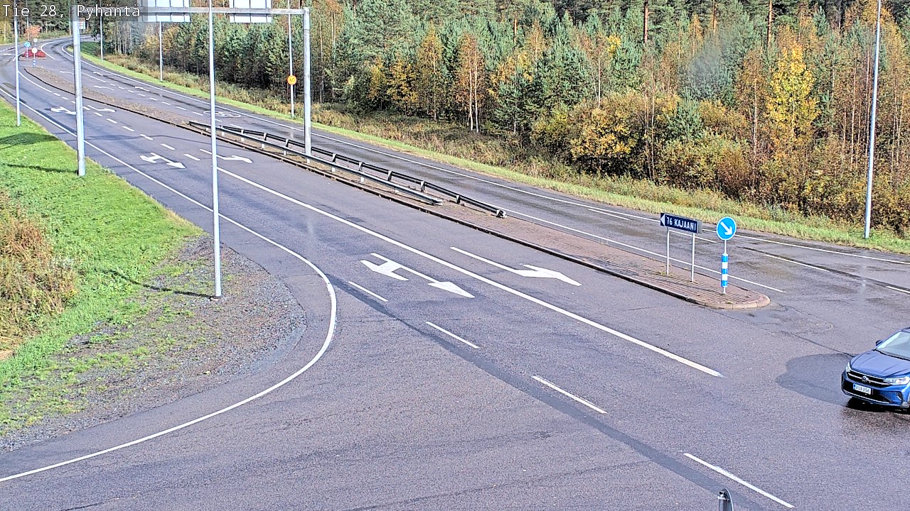 Kelikamerat Kuva Tie 28 Pyhäntä, Pyhäntä, Pohjois-Pohjanmaa