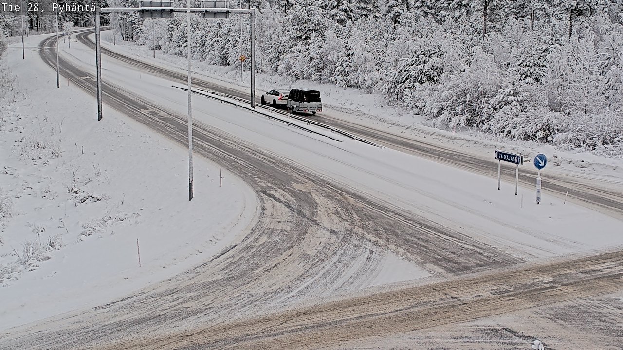 Weather Camera Image Road 28 Pyhäntä, Pyhäntä, Pohjois-Pohjanmaa